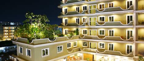 Front of property – evening/night