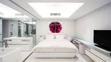 Suite, 1 King Bed (Residential) | Premium bedding, minibar, in-room safe, individually decorated