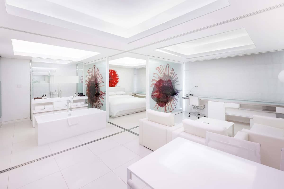 Suite, 1 King Bed (Residential) | Premium bedding, minibar, in-room safe, desk