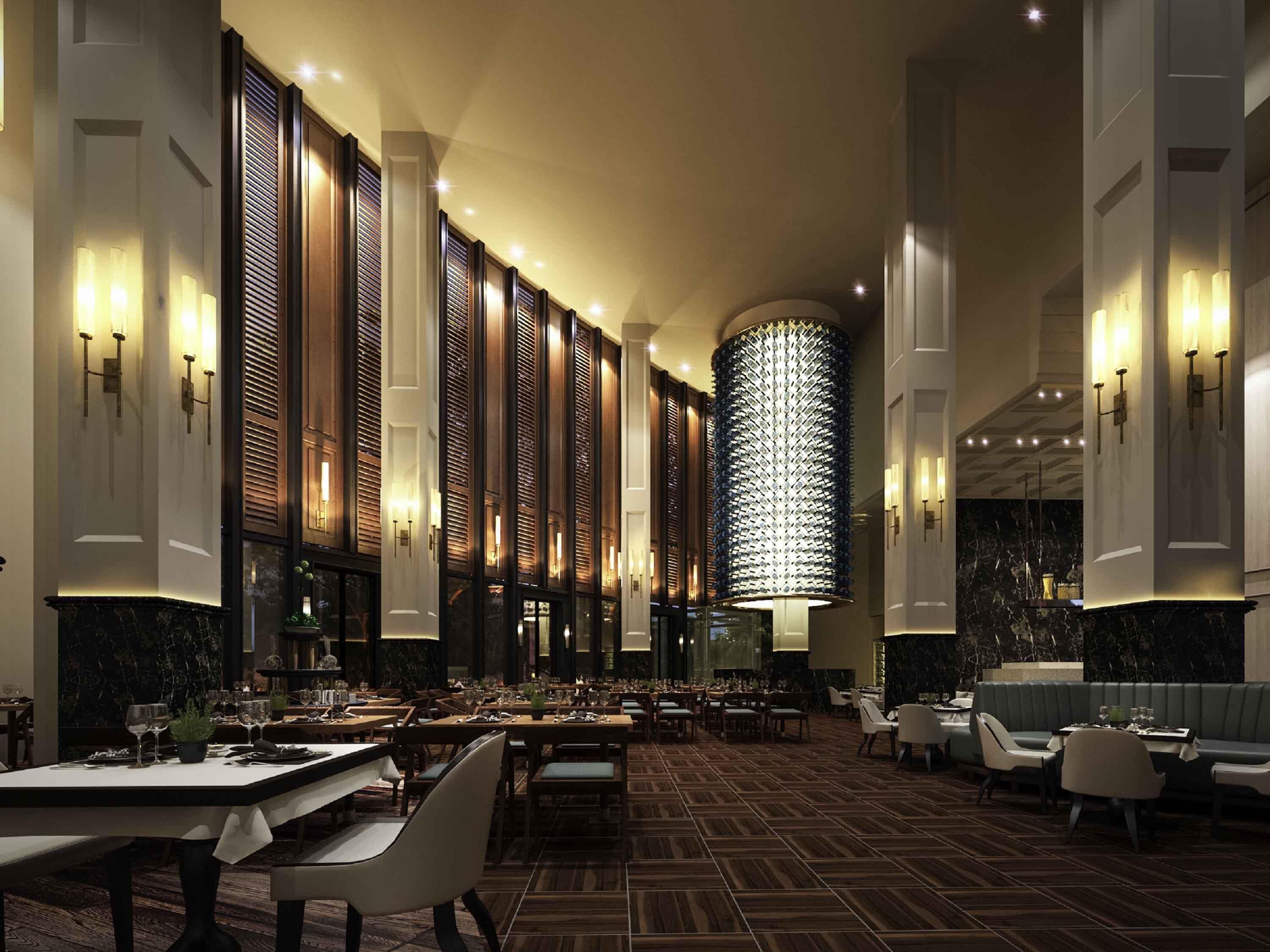 2 restaurants; ze serveren er ontbijt, lunch en diner 