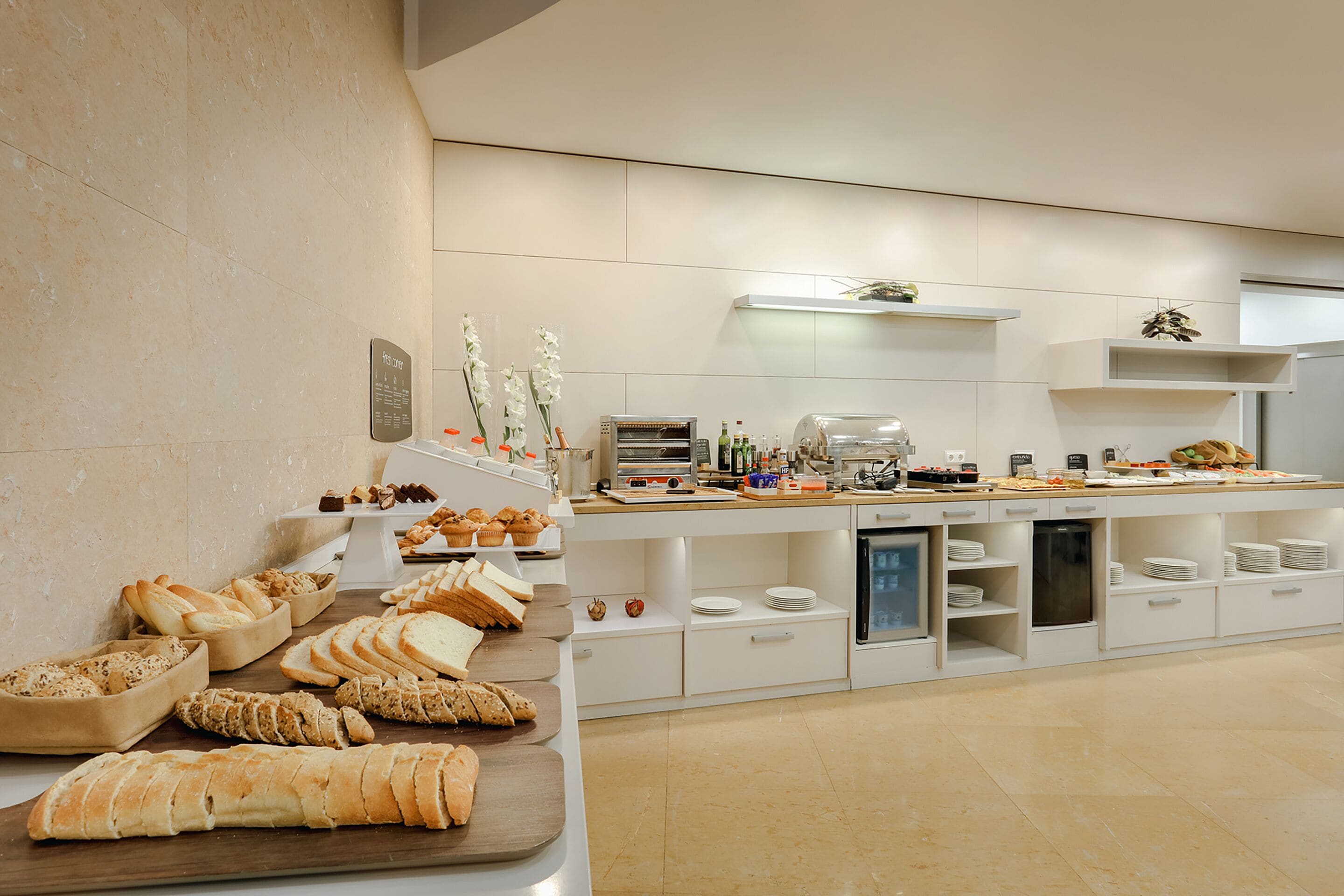 daily buffet breakfast (eur 19 per person)