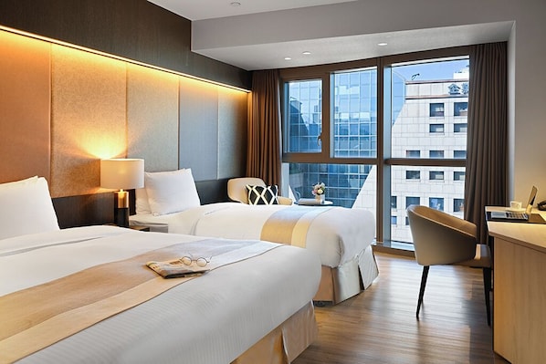 Minibar, in-room safe, blackout curtains, soundproofing
