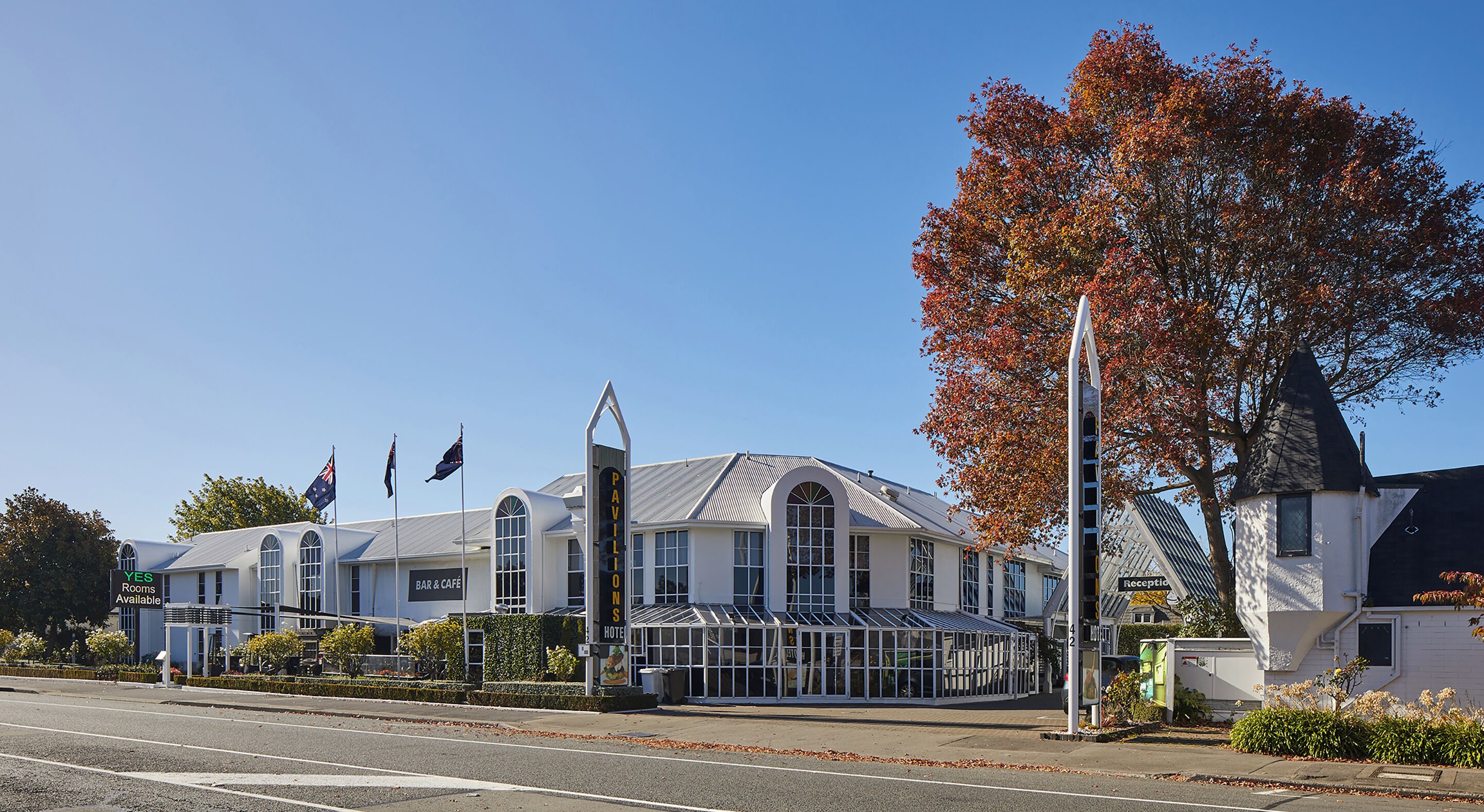 Majoituspaikan julkisivu