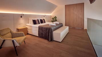 Duplex, Sauna | Premium bedding, free minibar, individually decorated, desk