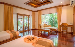 Tropical Villa Twin Bed | Minibar, Zimmersafe, Zustellbetten, kostenloses WLAN