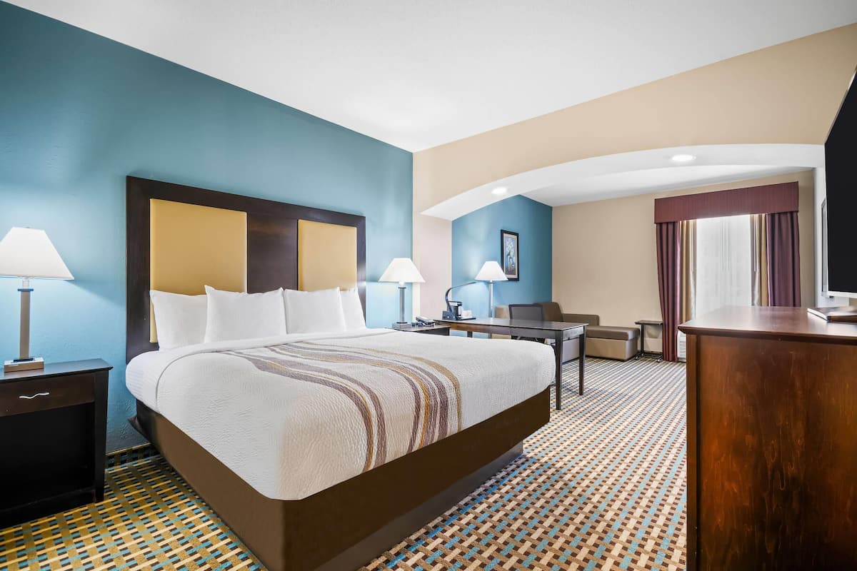 Deluxe Suite, 1 King Bed (Deluxe Executive Suite, Various View) | Pillow-top beds, desk, laptop workspace, iron/ironing board