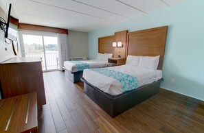 Standard Room, 2 Double Beds, Non Smoking, Balcony | Laptop workspace, iron/ironing board, free WiFi, bed sheets