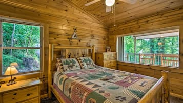 Cabaña estándar, 2 camas Queen size, para no fumadores, refrigerador y microondas | Decoración personalizada, muebles diferentes, camas extra y wifi gratis