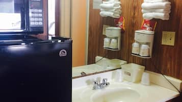 Free toiletries, hair dryer, towels