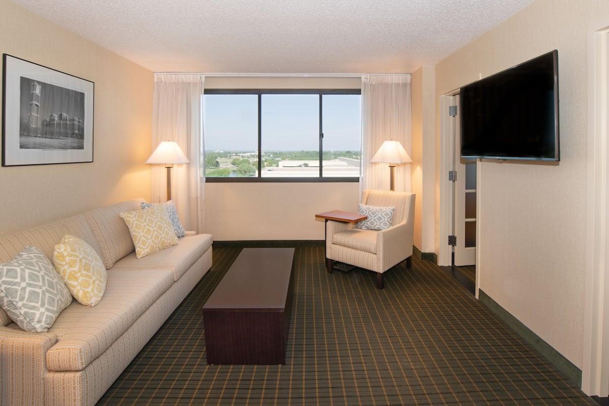 premium suite | living area | flat-screen tv