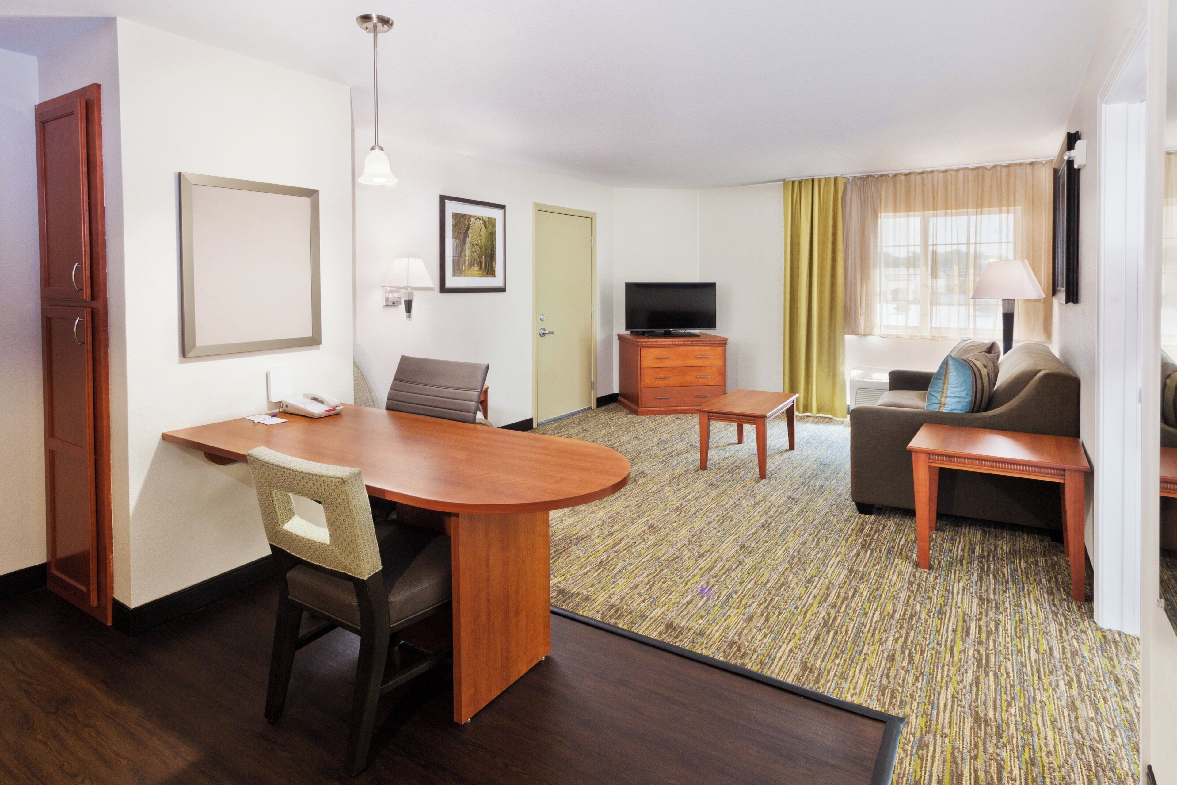 In-room safe, desk, blackout curtains, iron/ironing board
