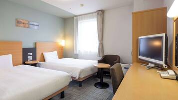 Room, 2 Twin Beds, Non Smoking | Desk, blackout drapes, soundproofing, iron/ironing board