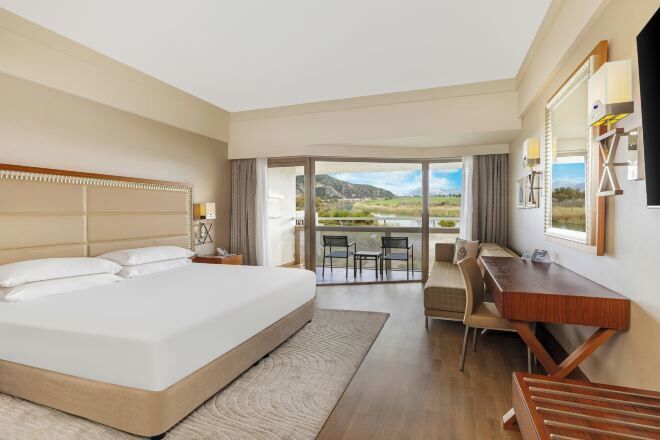 Free minibar, in-room safe, desk, laptop workspace