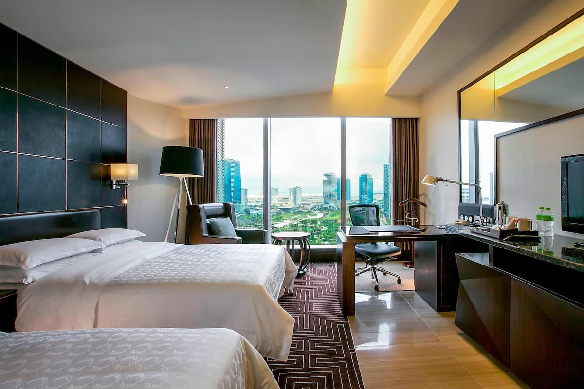 1 bilik tidur, peralatan tempat tidur premium, tilam berlapik