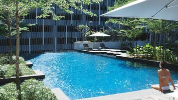 Indoor pool, outdoor pool