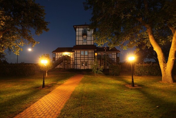 Front of property – evening/night