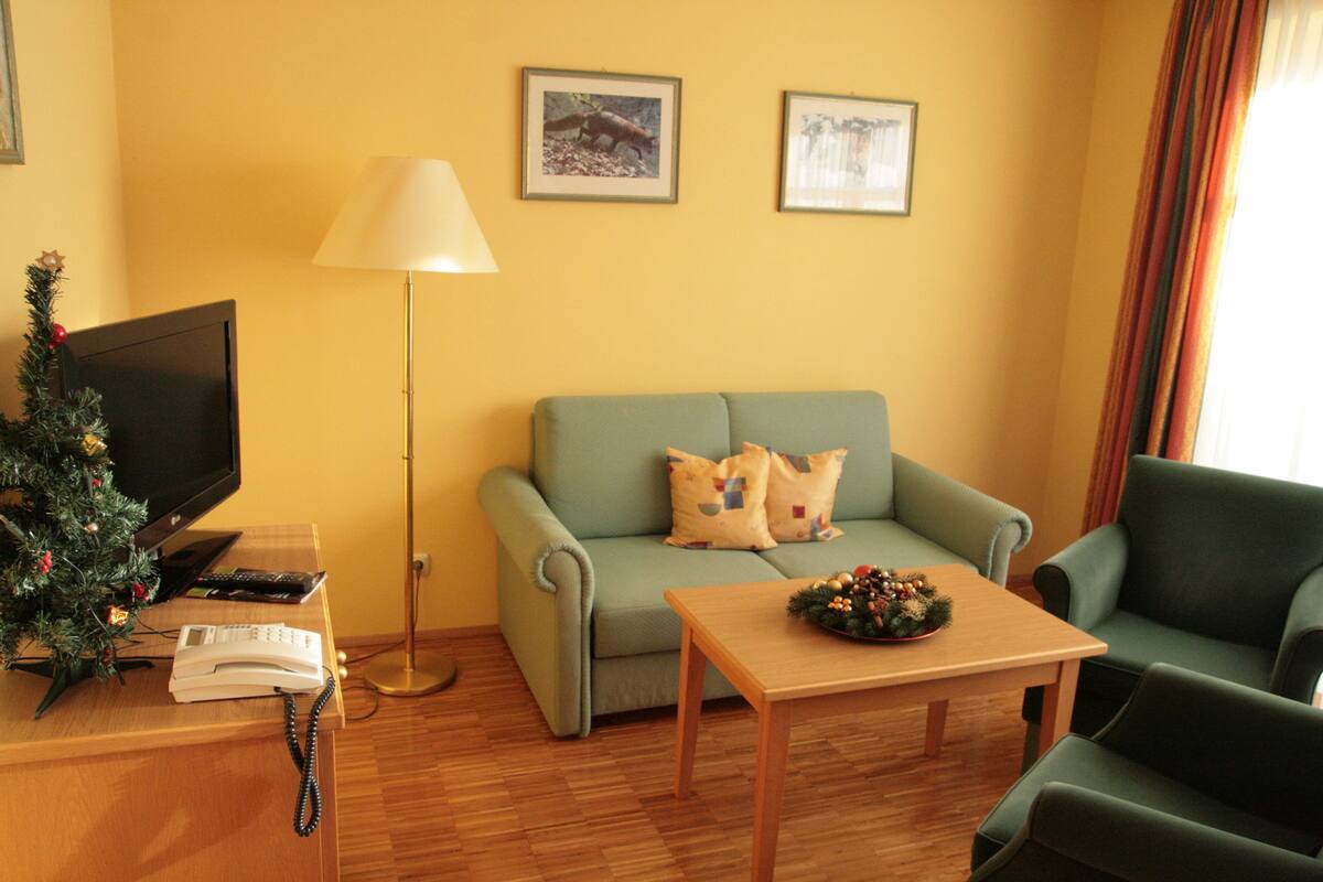 Suite (fallow deer) | Minibar, escritorio, tabla de planchar con plancha y cunas gratuitas