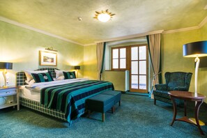 Park Suite | 1 quarto, roupas de cama antialérgicas, frigobar, cofres nos quartos