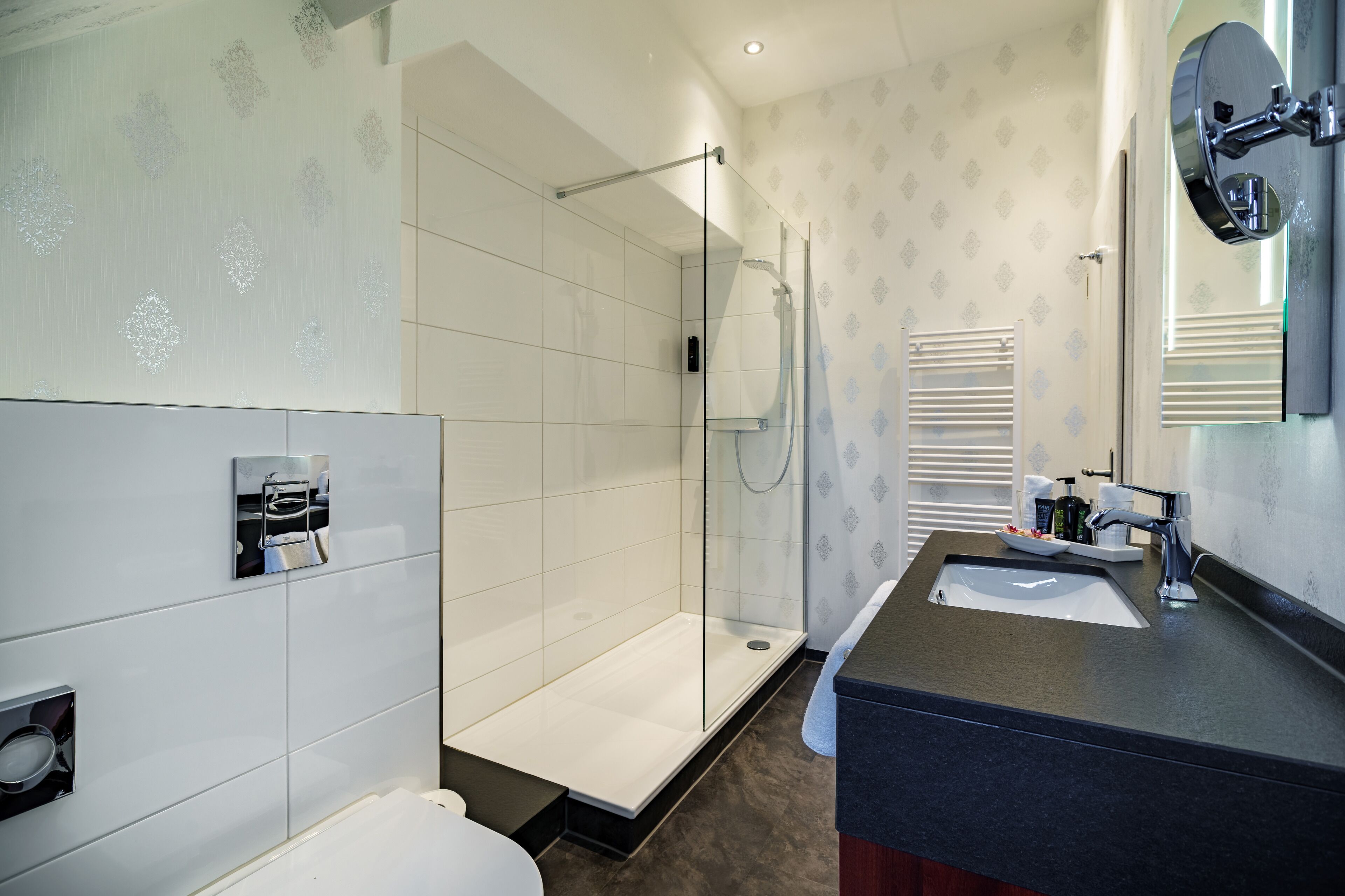 business room, 1 single bed, non smoking | bathroom | free toiletries, hair dryer, bathrobes, slippers