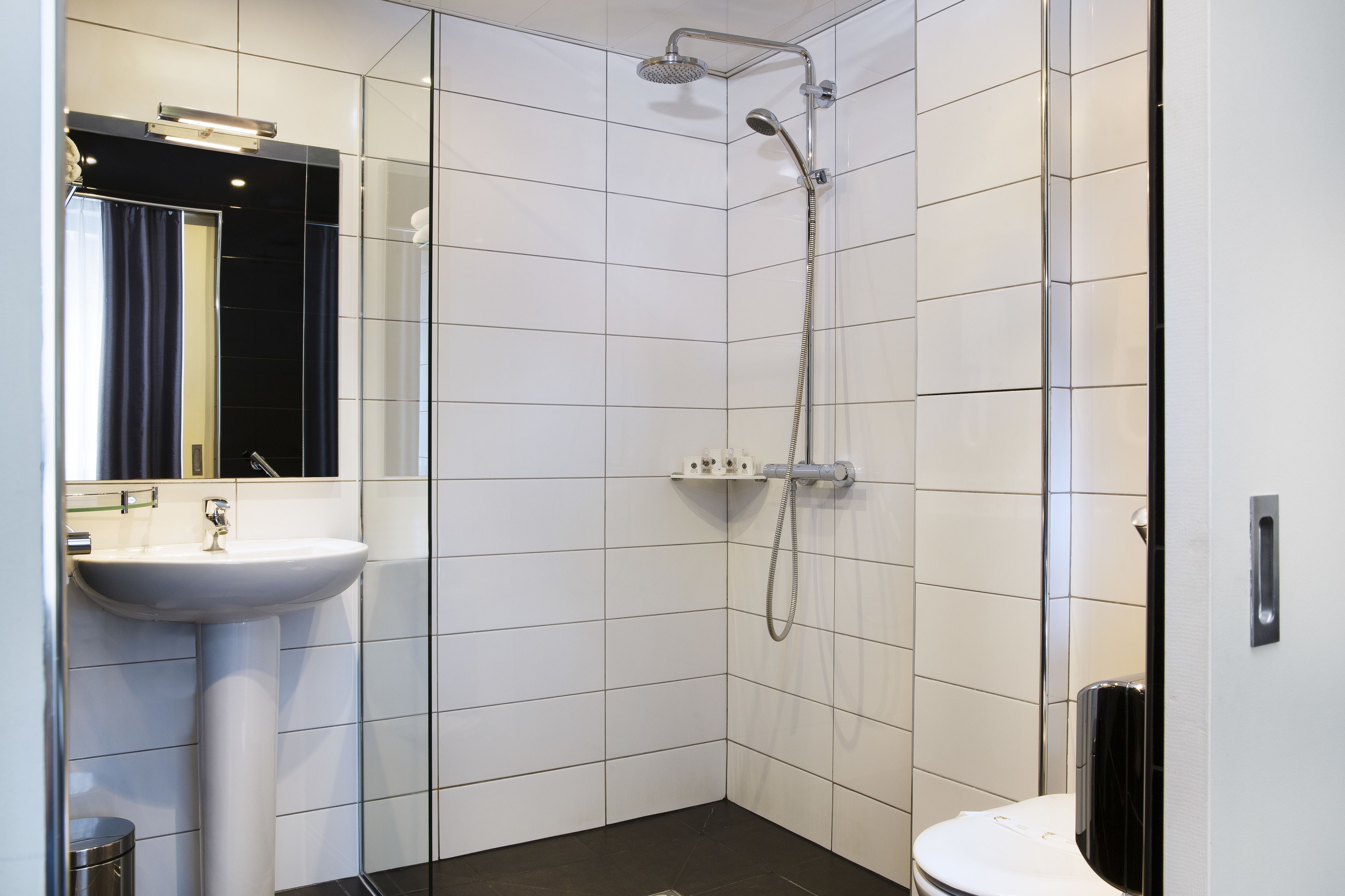 free toiletries, hair dryer, towels, soap