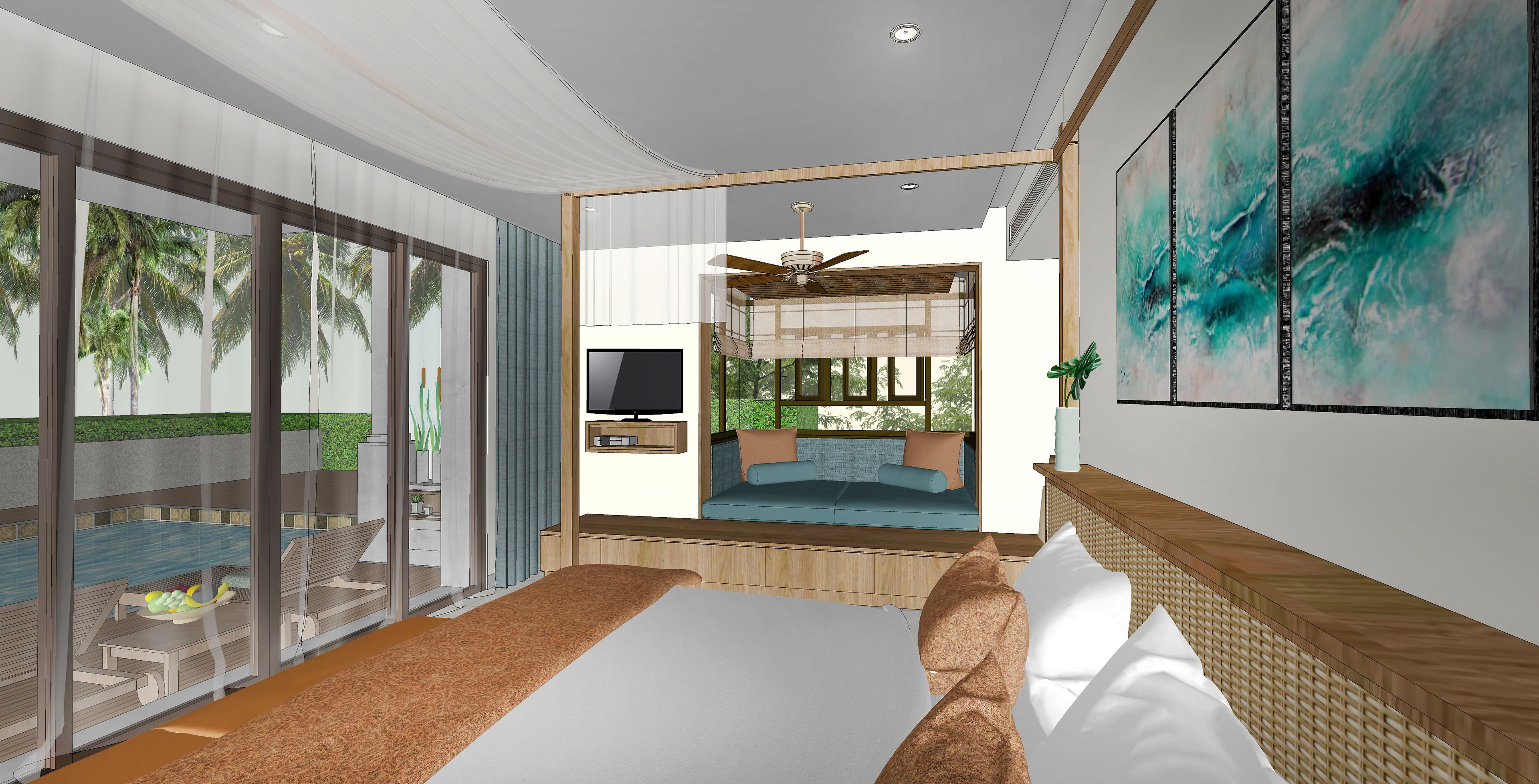 1 bedroom, minibar, in-room safe, desk