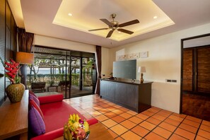 Televisión LCD de 32 pulgadas con canales por cable, una televisión