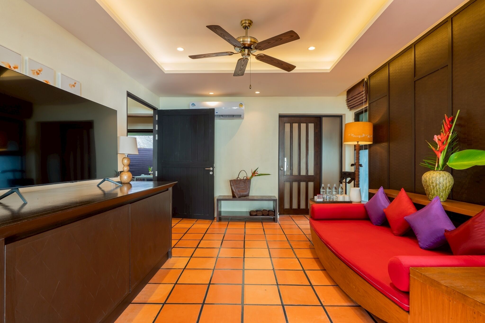 casurinas family villa | living area | 32-inch lcd tv with cable channels, tv