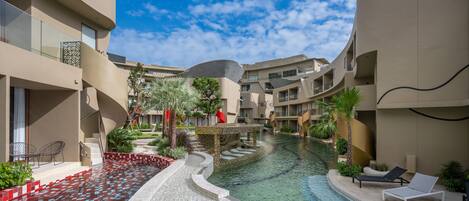 2 outdoor pools, pool umbrellas, sun loungers