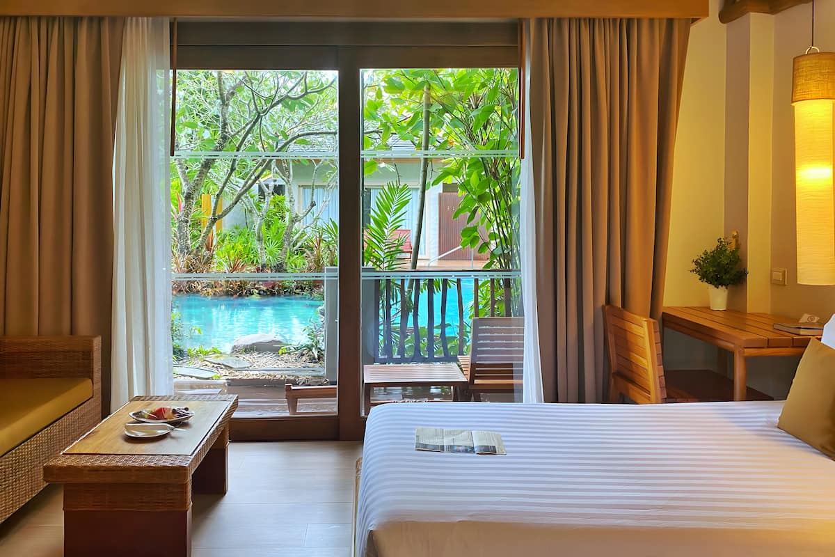 Deluxe Room, 1 King Bed, Pool Access | View from room