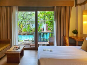 Deluxe Room, 1 King Bed, Pool Access | View from room - Metadee Concept Hotel (Karon)