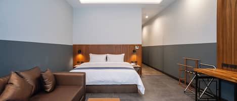 Ropa de cama de alta calidad y minibar