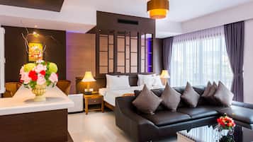 Nipa Grand Suite Room | Minibar, in-room safe, soundproofing, free WiFi