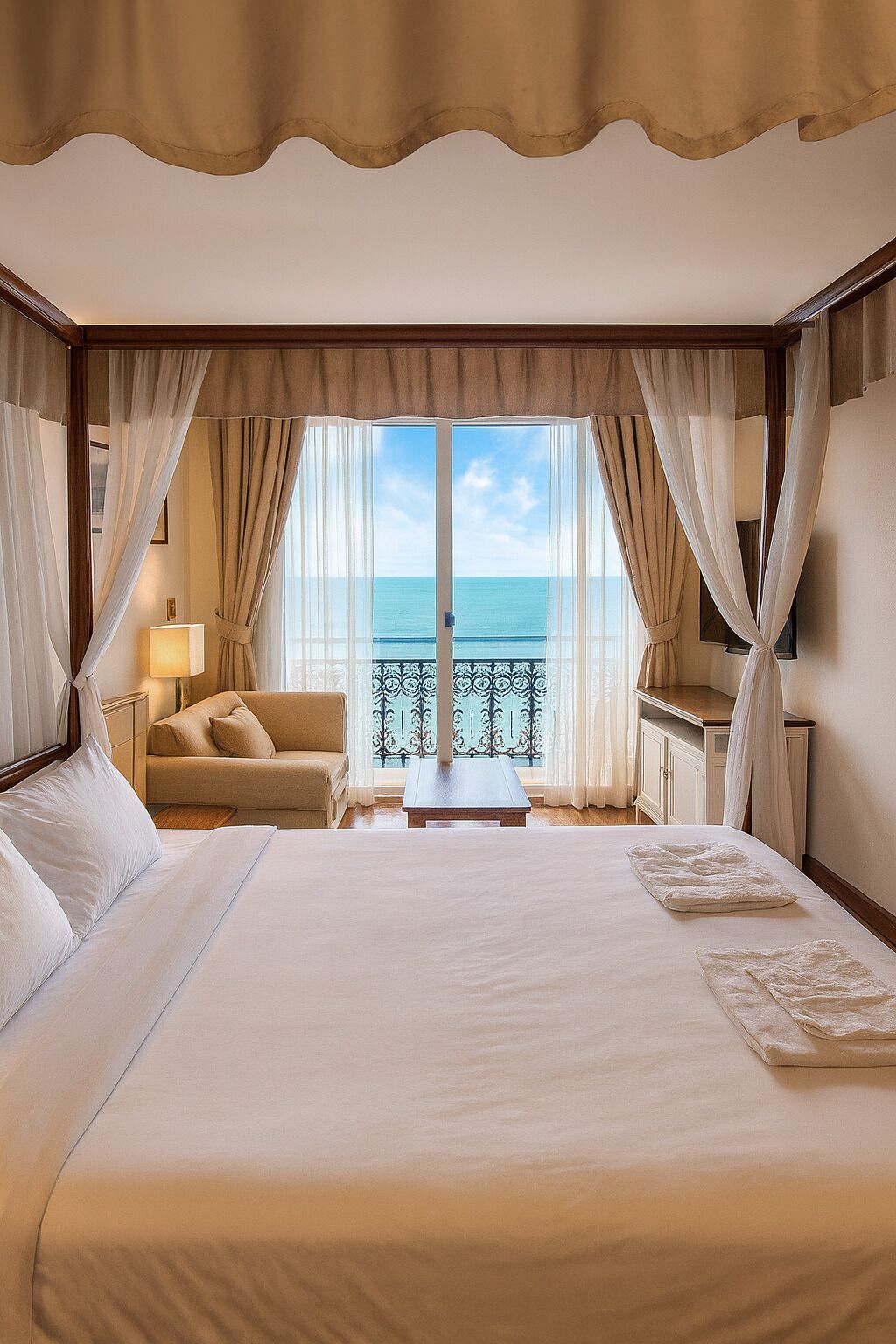 Minibar, caja de seguridad en la habitación y escritorio 