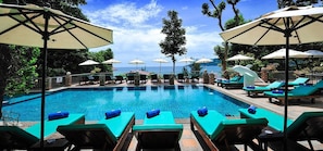 2 outdoor pools, pool umbrellas - Tri Trang Beach Resort (Patong)