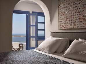 Superior Honeymoon Plunge Pool Suite with Sunset View | Hochwertige Bettwaren, Pillowtop-Betten, Minibar, Zimmersafe