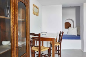 Lifestyle Studio with Sea View | Living area | 24-inch flat-screen TV with satellite channels, TV
