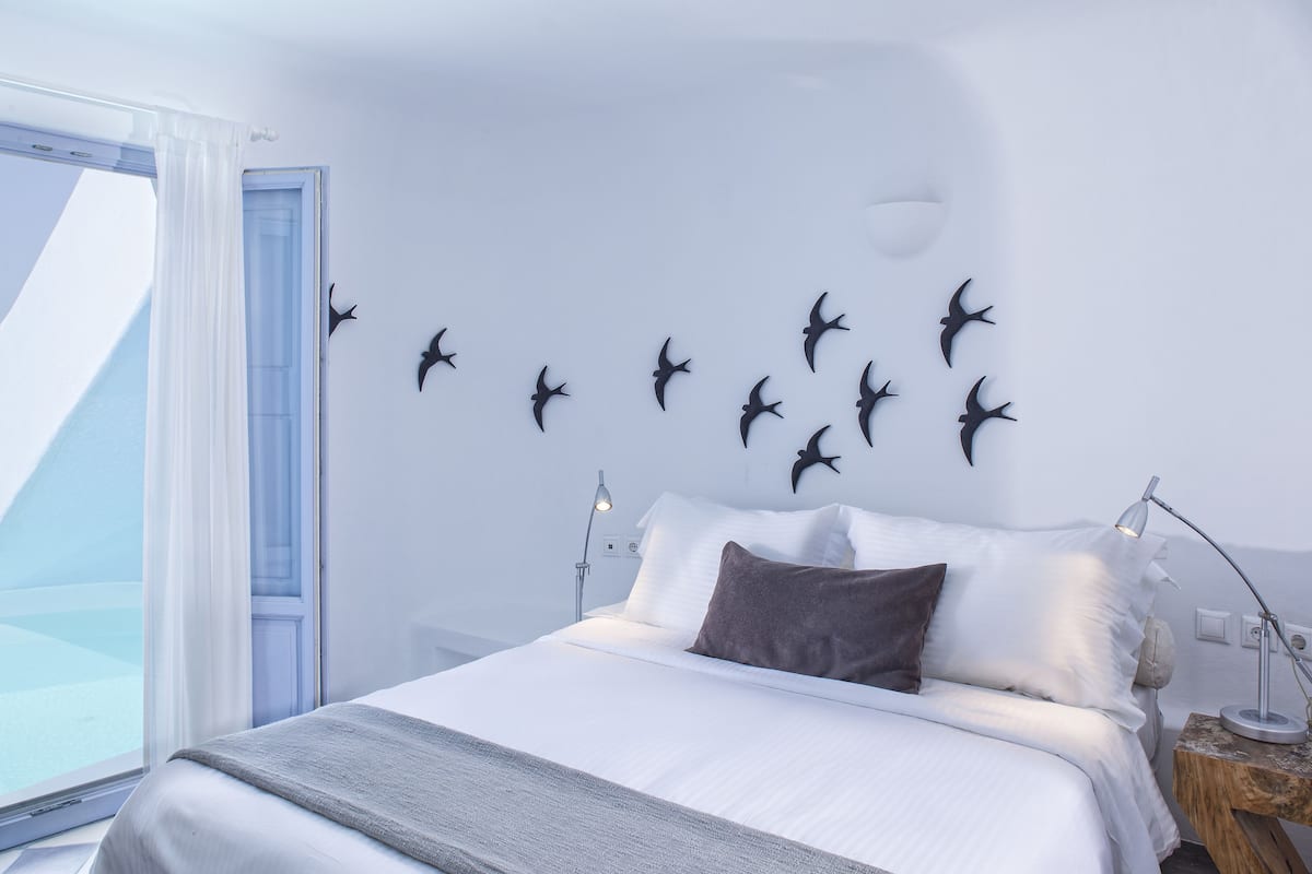 Suite, 2 Bedrooms, Private Pool (Spilia) | 1 bedroom, premium bedding, minibar, in-room safe