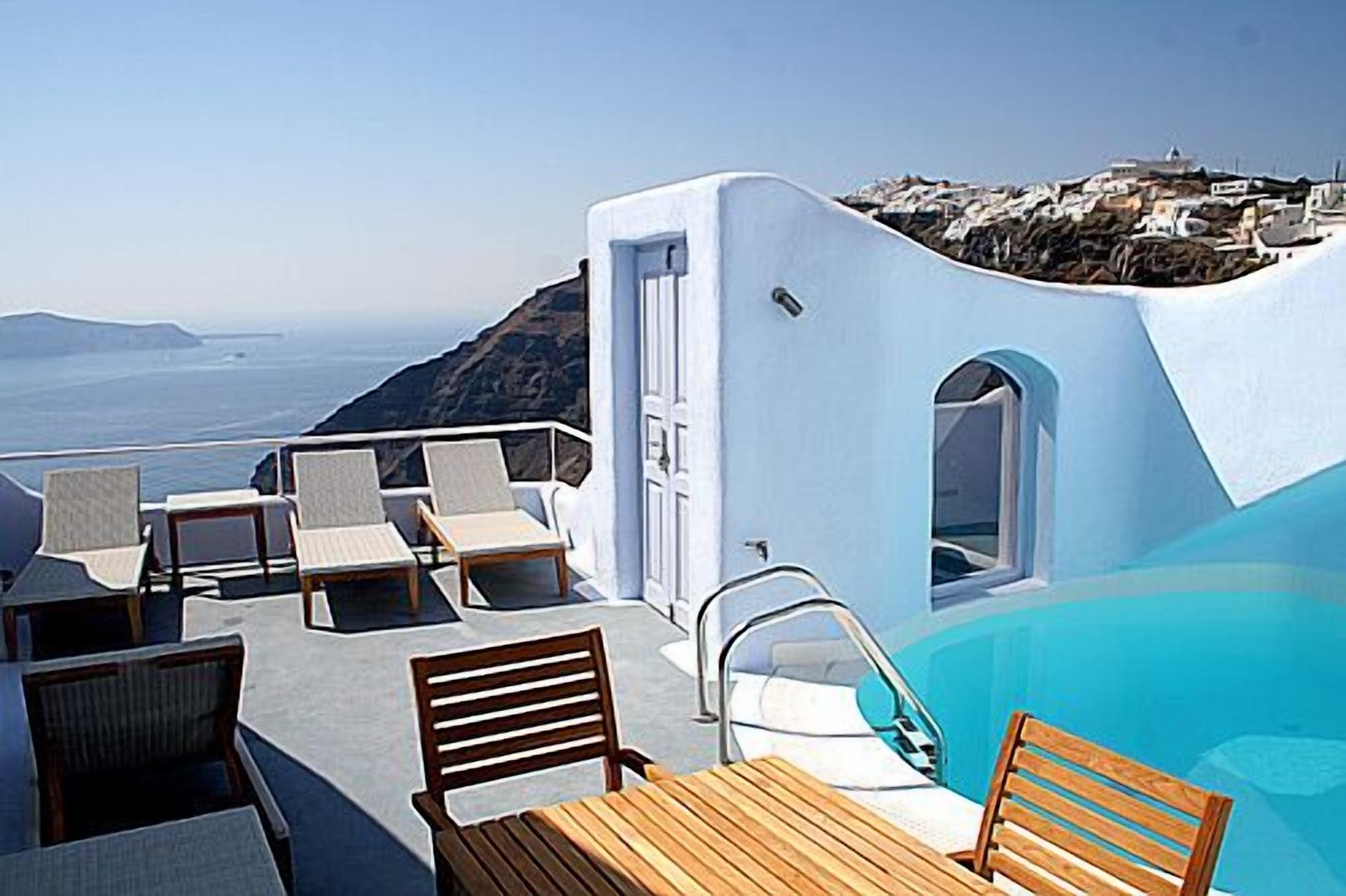 suite, 2 bedrooms, private pool (spilia) | terrace/patio