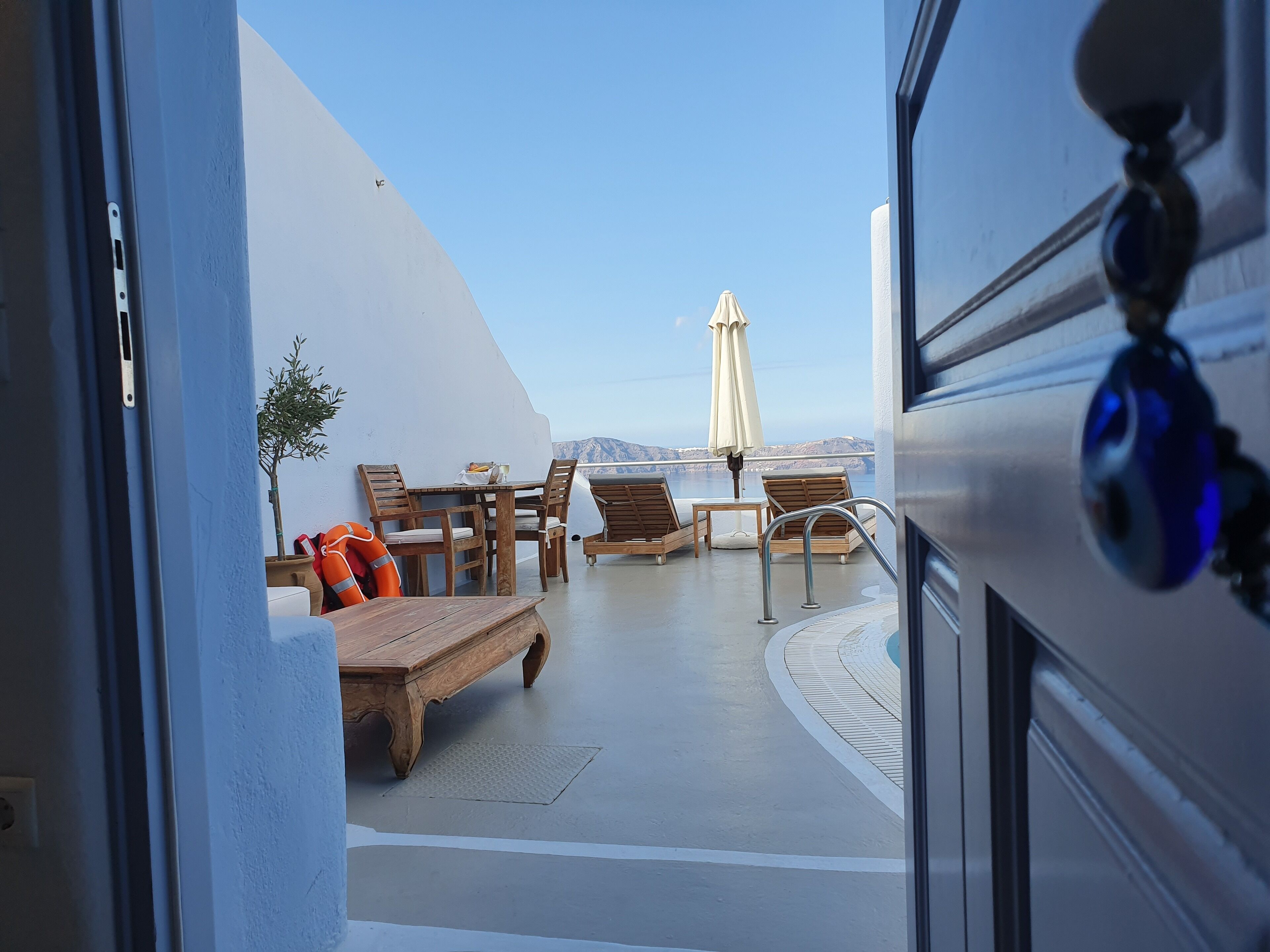 suite, 2 bedrooms, private pool (spilia) | view from room