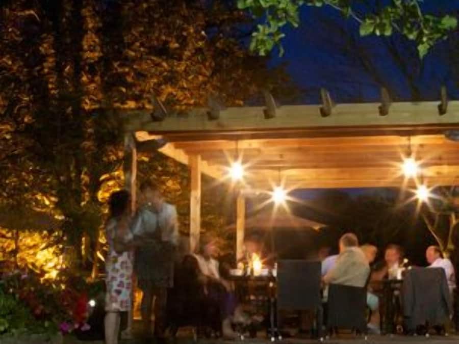 Outdoor wedding area