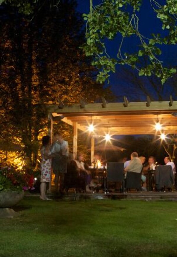 Outdoor wedding area