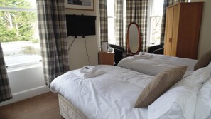 Economy Twin Room, Shared Bathroom | Hypo-allergenic bedding, desk, iron/ironing board