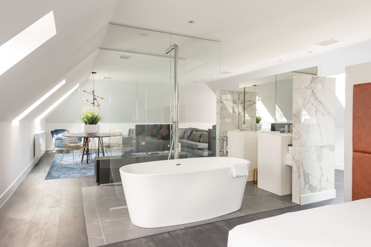 the loft suite | minibar, in-room safe, desk, iron/ironing board