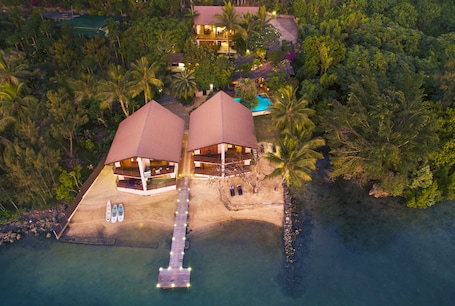 Aerial view. Fatumaru Lodge Port Vila