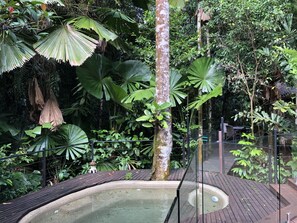 Outdoor spa tub - Daintree Wilderness Lodge (Diwan)