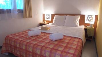 Individually furnished, blackout curtains, bed sheets