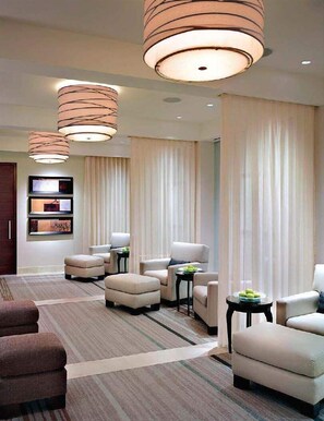 Couples treatment room(s), sauna, hot tub, steam room, body treatments