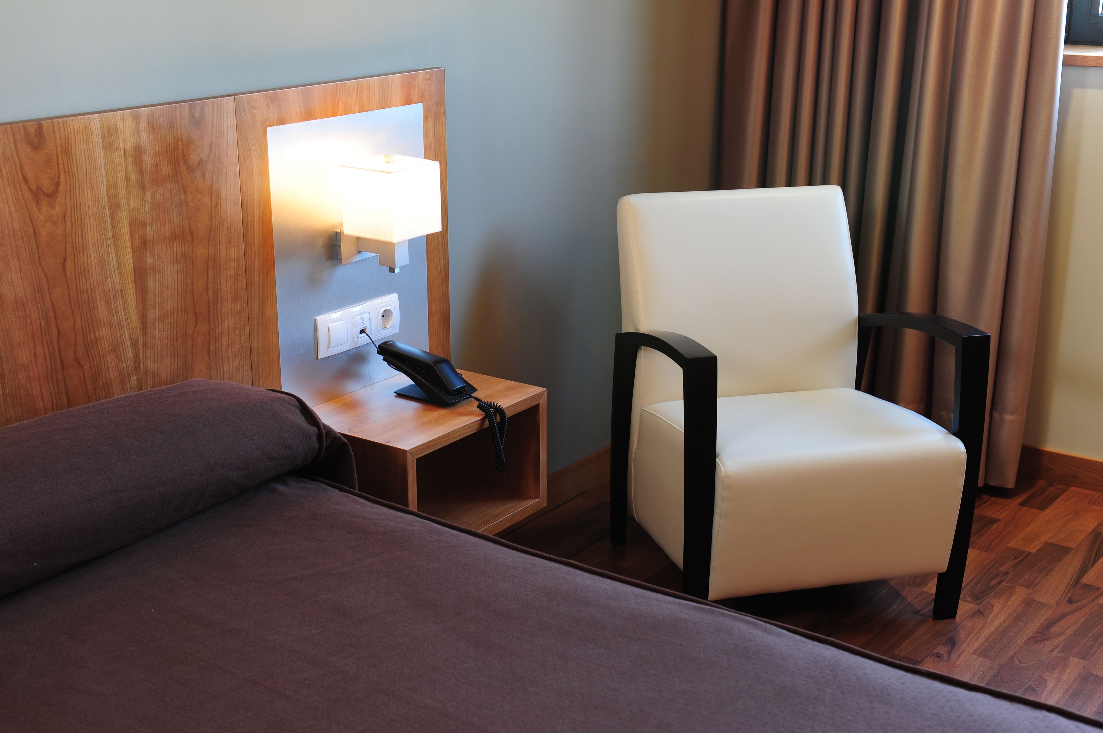 premium bedding, desk, blackout curtains, soundproofing