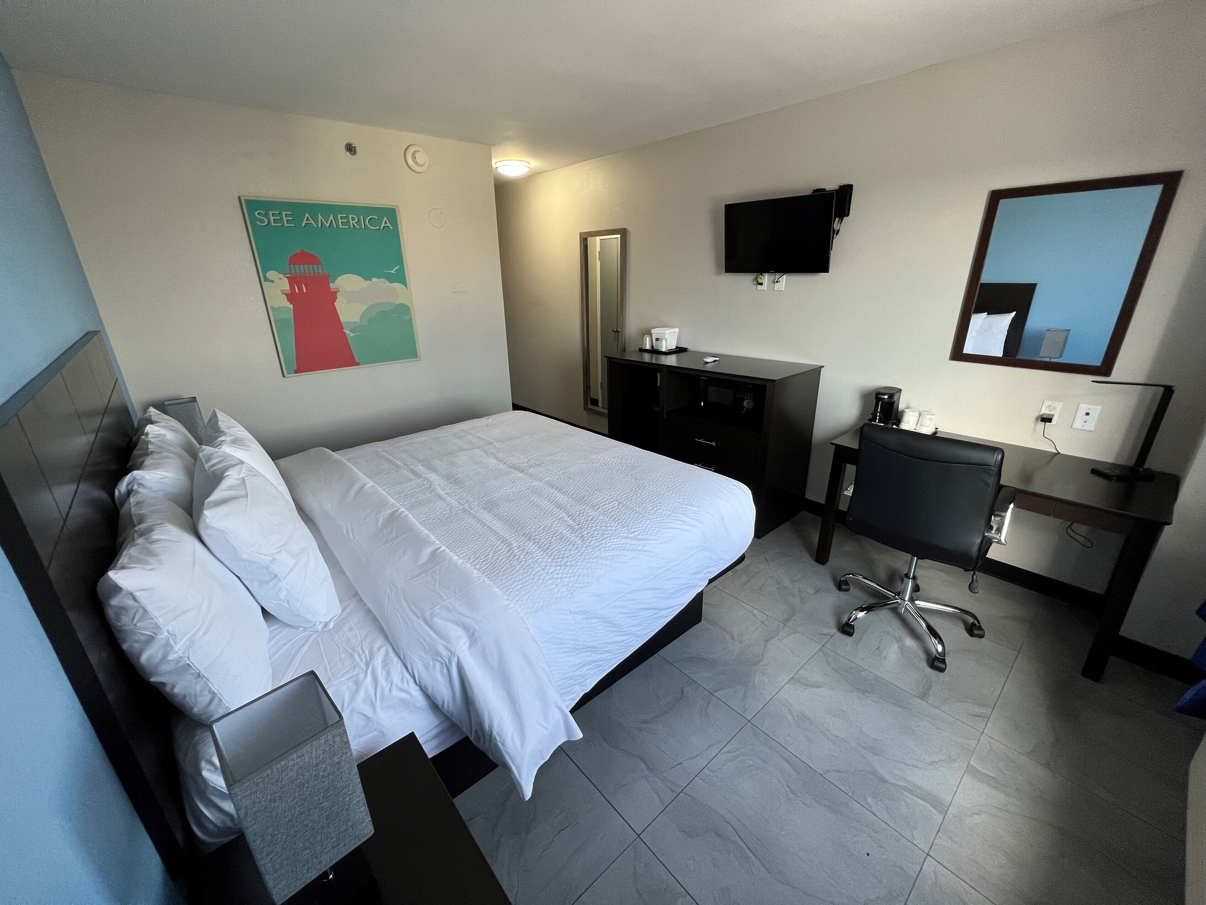 desk, free cots/infant beds