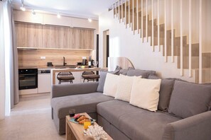 Wet allure with Private Hot Tub | Living area - Anny Residences & Suites (Thasos)